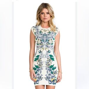 BCBGMaxAzria Ellena dress in Tiger Lily print